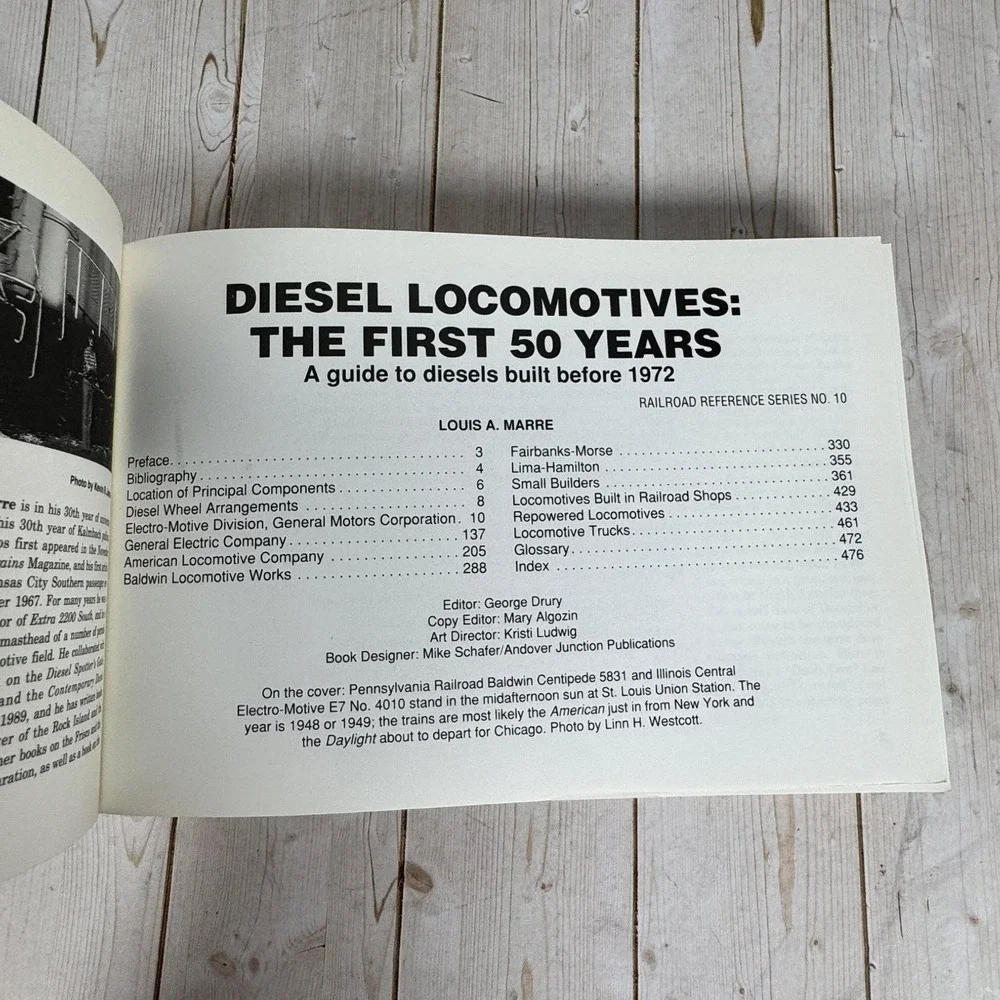 Diesel‎ Locomotives First 50 Years Marre 1995 Railroad History Kalmbach Books